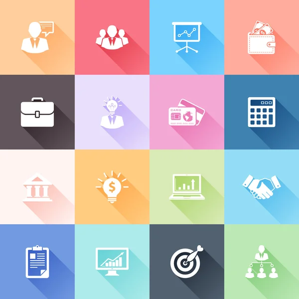 Iconos de negocios — Vector de stock