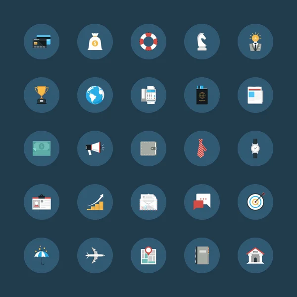 Zakelijke iconen — Stockvector