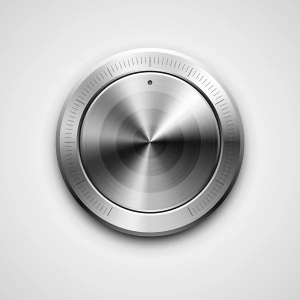 Metallic knob — Stock Vector