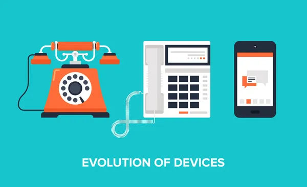 Evolution of devices — Stock Vector