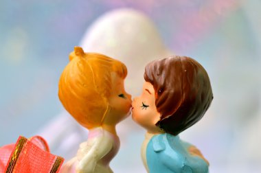 Sevgililer günü kartı, iki bebek