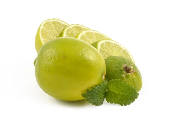 Folhas de limão e hortelã — Fotografia de Stock