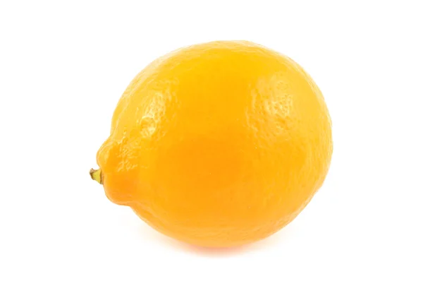 Помаранчевий лимон на білому тлі — стокове фото