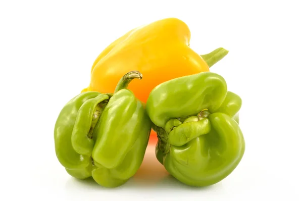 Bulgarian pepper on a white background — Stock Photo, Image