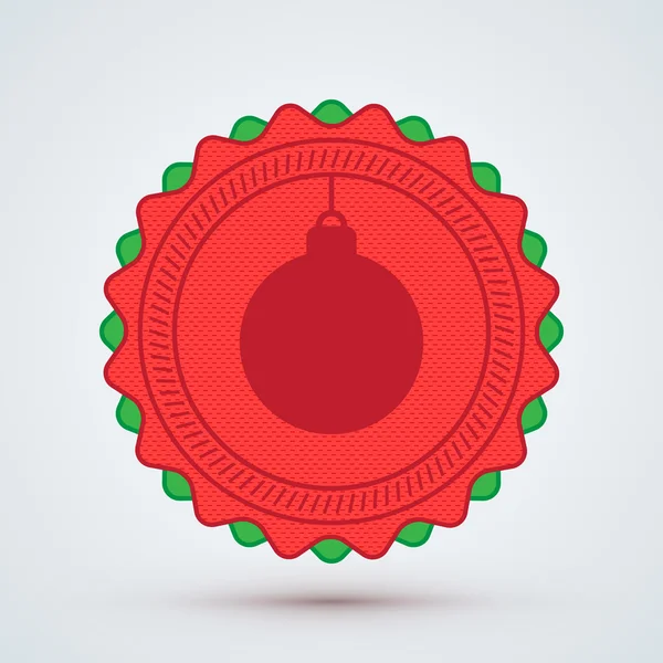 Joyeux insigne de Noël — Image vectorielle