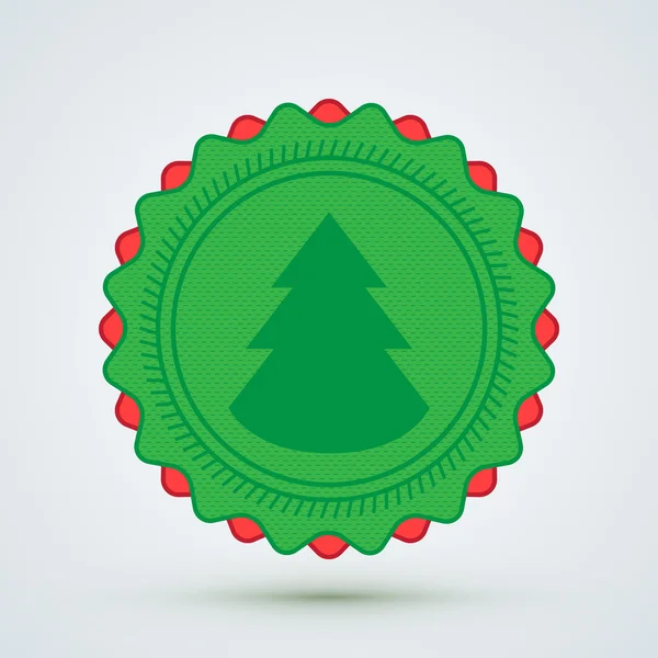 Joyeux insigne de Noël — Image vectorielle