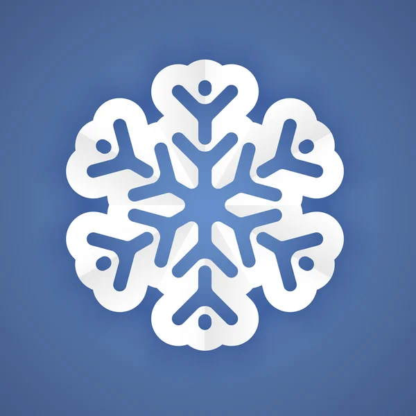 Paper snowflake — Stock Vector