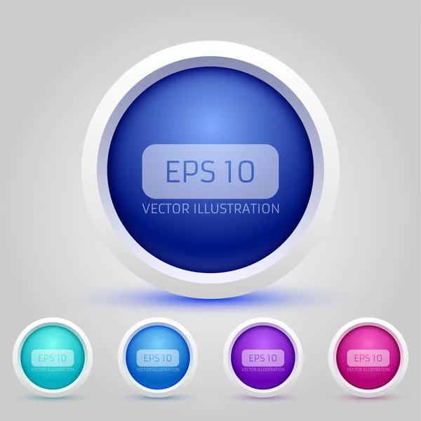 Paquete de botones web vectorial Ilustración De Stock