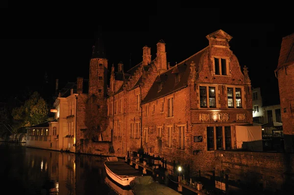 Brugge à noite — Fotografia de Stock