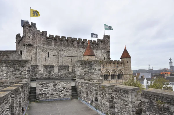 Gravesteen castle in Ghent, Belgium — Stock Photo, Image