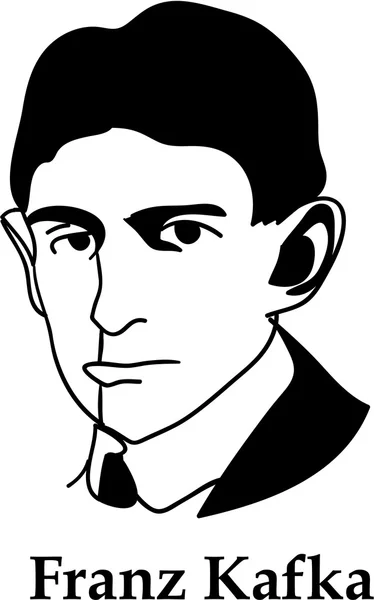 Franz Kafka (vector) — Stockvector