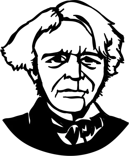 Michael Faraday — Archivo Imágenes Vectoriales