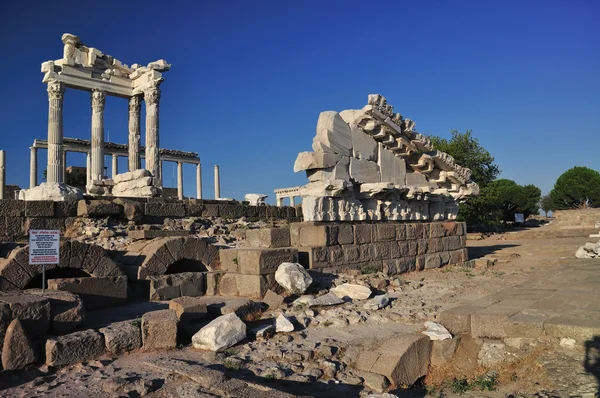 Antike griechische Stadt Pergamon in Bergama, Türkei — Stockfoto