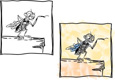 bir tablo üzerinde uçmak