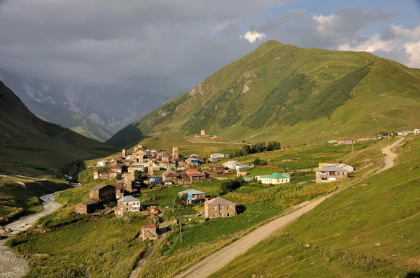 Pueblo Usghuli en Svaneti, Georgia —  Fotos de Stock