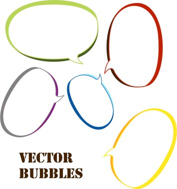 Konuşma baloncukları vektör kümesi
