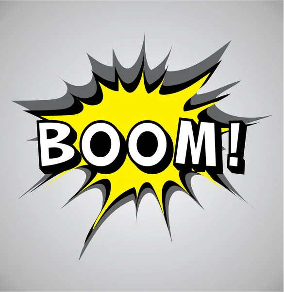 Comic boek explosie bubble - boom — Stockvector
