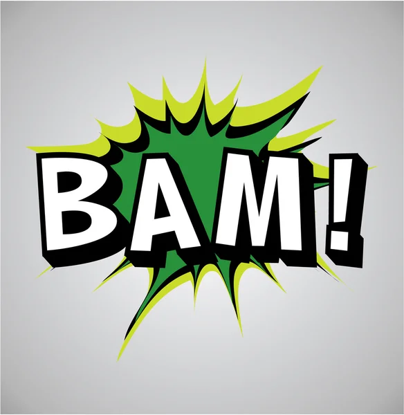 Comic book exploze bublina - bam — Stockový vektor