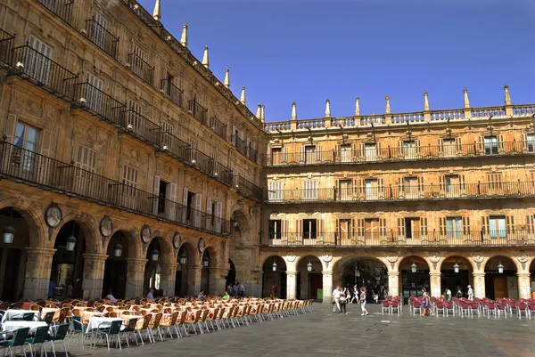 The Plaza Mayor in Salamanca — Stock Photo, Image