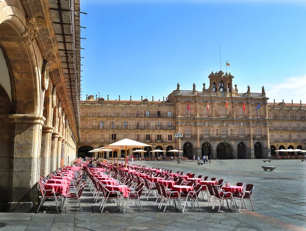 The Plaza Mayor in Salamanca — Stock Photo, Image