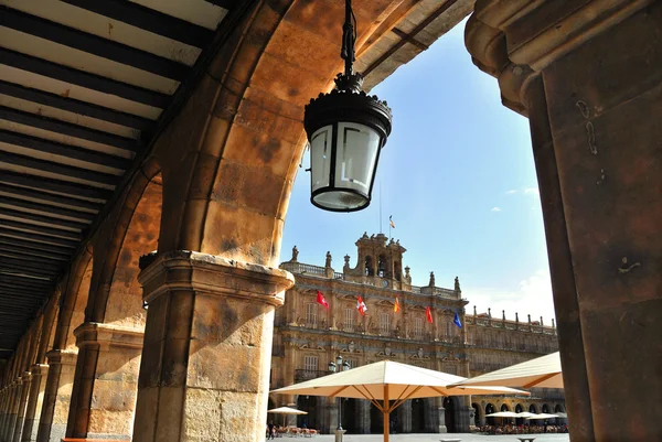 The Plaza mayor in Salamanca — Stock Photo, Image