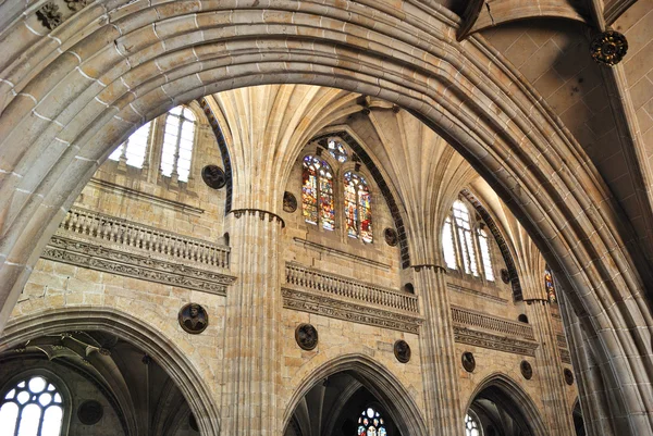 Interieur van de kathedraal in salamanca — Stockfoto