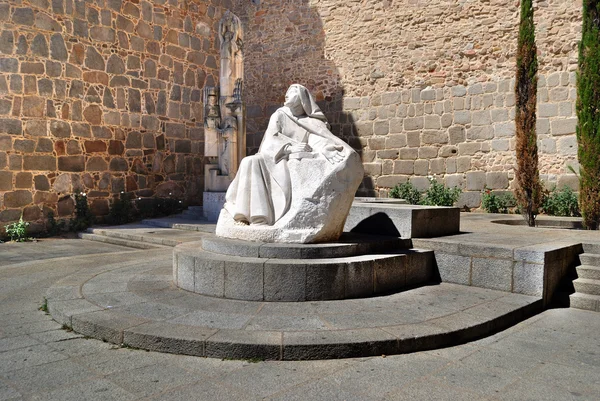 Statue of St. Teresa in Avila (Spain) — Stock Photo, Image