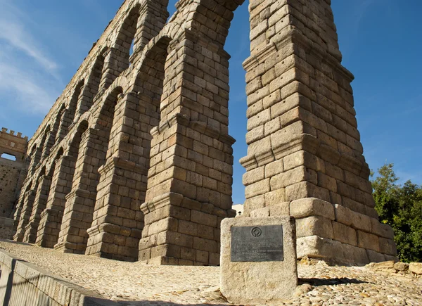 The Aqueduct of Segovia (Spain) — Stock Photo, Image