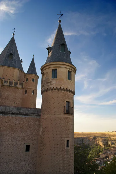 Vy från Alcazar i Segovia (Spanien) — Stockfoto
