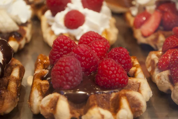 Waffeln aus Brüssel (Belgien)) Stockbild