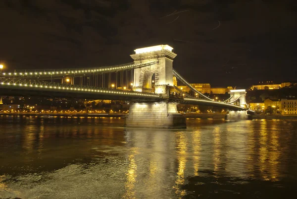 Řetězy most v Budapešti (Maďarsko) — Stock fotografie