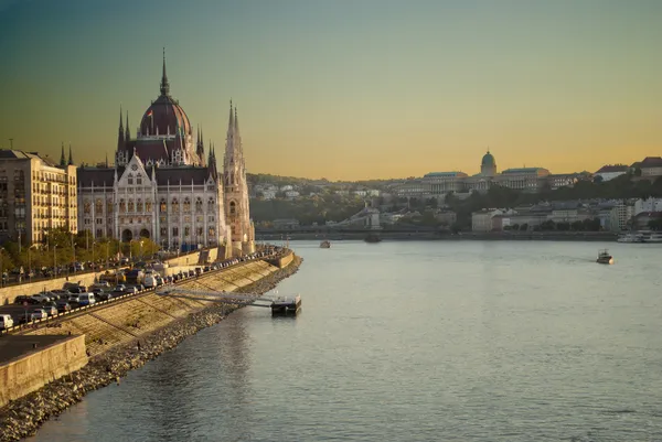 Das Parlament von Budapest (Ungarn)) Stockfoto