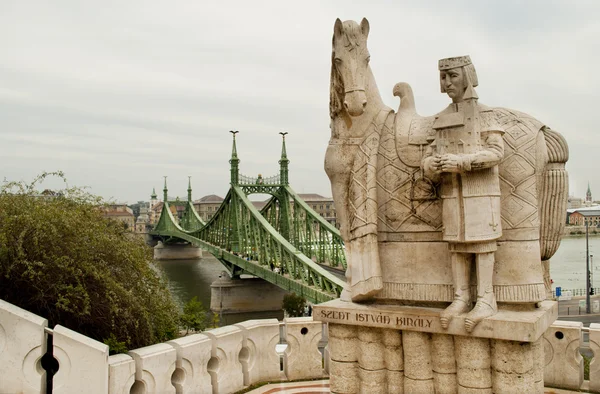 Statue d'Istvan à Budapest (Hongrie) ) — Photo