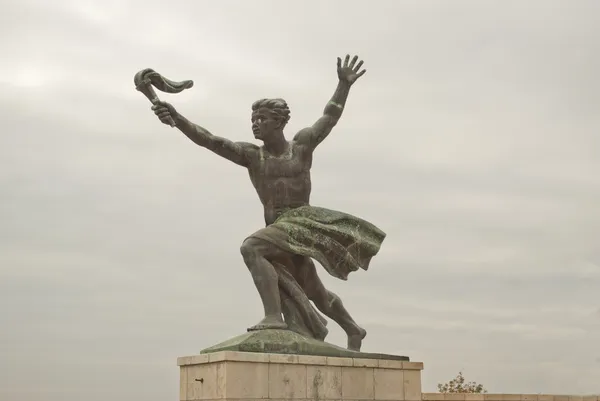 Het standbeeld van de vrijheid in Budapest (Hongarije) Rechtenvrije Stockfoto's