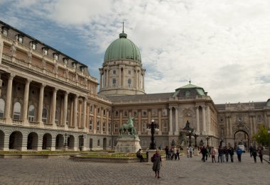 Buda castle in Budapest (Hungary) clipart