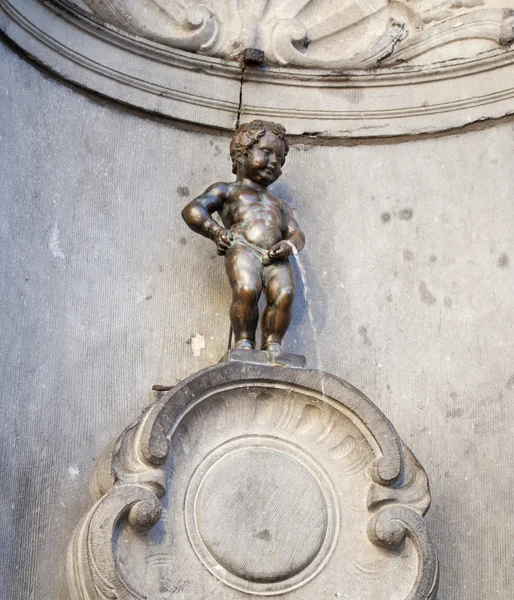 Manneken Piss in Bruxelles (België) — Stockfoto