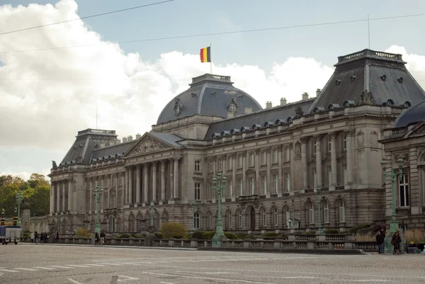 A királyi palota, a Brüsszel központjában — Stock Fotó