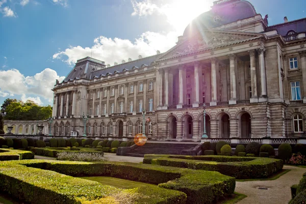 A királyi palota, a Brüsszel központjában — Stock Fotó