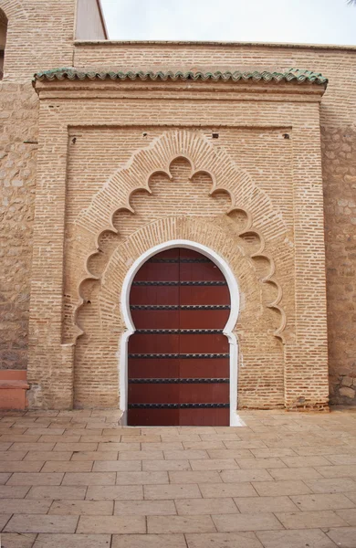 Hátsó bejárata a Koutoubia mecset, Marrakech, Marokkó — Stock Fotó
