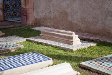 Marakeş saadiens mezarlar. Fas.