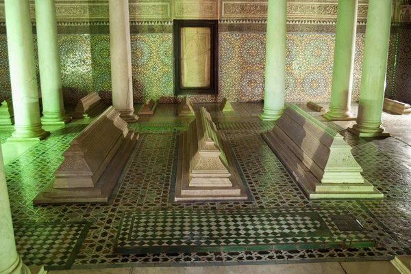 Saadiens hrobky v Marrákeši. Maroko. Stock Fotografie