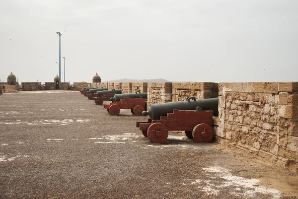 Cannons in the fortress in Essaouira — Stock Photo, Image