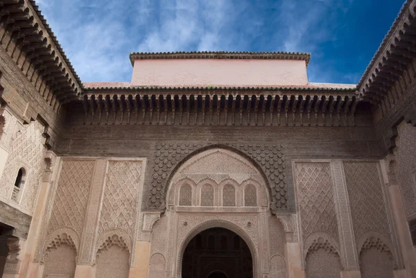 Morocco Marrakesh Ali Ben Youssef Medersa Islamic — Stock Photo, Image