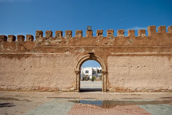 El muro de la ciudad de Essaouira, Marruecos — Foto de Stock