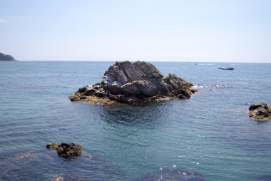 Costa Brava 'daki Lloret de mar plajı