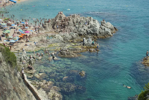 Bir Lloret de mar beach, İspanya