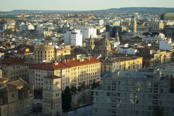 Aerial view of Zaragoza, Spain — Stock Photo, Image