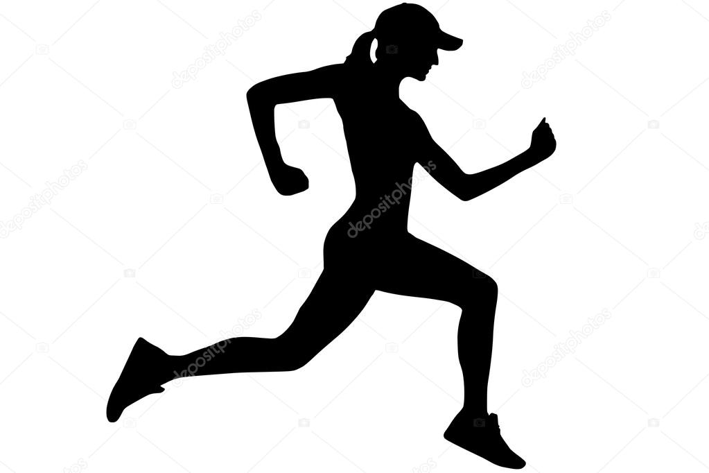 Download Female Runner — Stock Vector © PerazaDesign #36119731