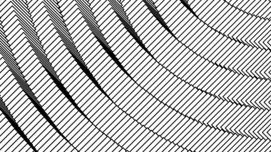 Siyah ve beyaz sıralı geometrik dijital model arkaplanı