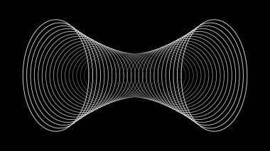 Sonar wave echo sound conceptual line abstract background